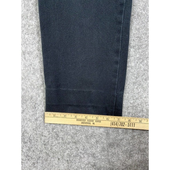 Lands End Straight Leg Ankle Trouser Pants Womens Size 6 Stretch Black Side Zip - Picture 8 of 8